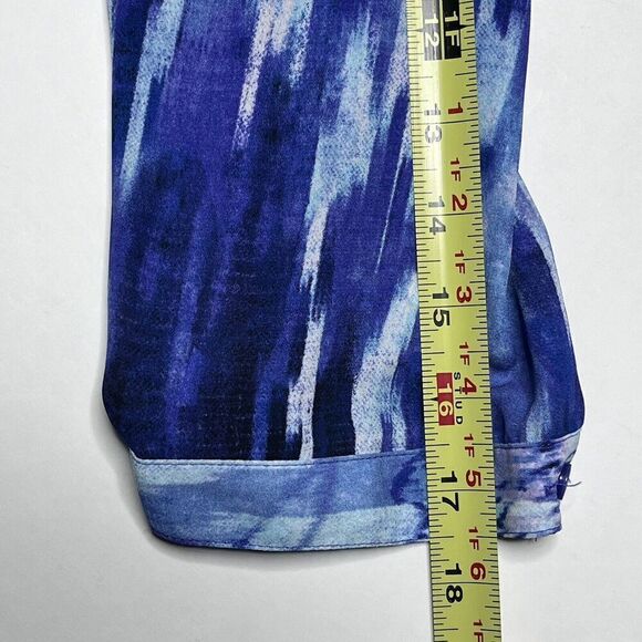 Chicos Woven Dreams Tulia Hi Lo Tunic Top Sequins Flowy Vibrant Size 0/US Small - Picture 9 of 14